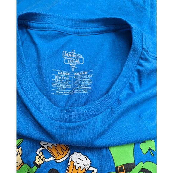 Main and Local Blue Ready to Stumble Graphic T-Shirt L - Picture 6 of 7